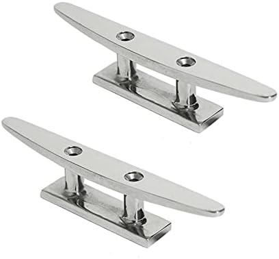 Boat Cleat 4" 316 Stainless Steel Open Base Pack of 2 1 Boat Cleat 4" 316 Stainless Steel Open Base Pack of 2