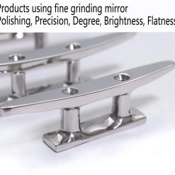 Boat Cleat 4" 316 Stainless Steel Open Base Pack of 2 14 V1259 DP01 A 1384 202603302305 06
