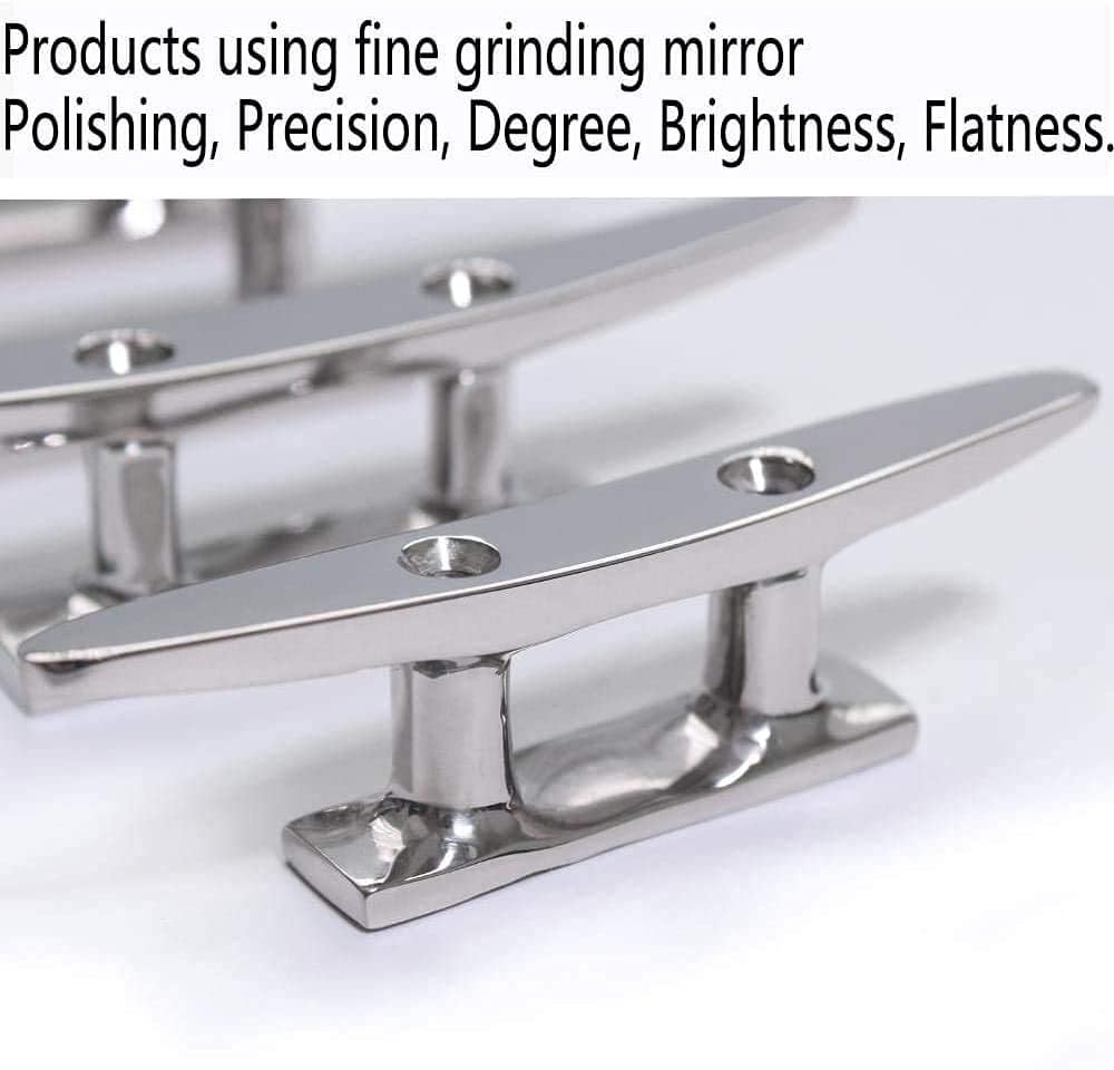Boat Cleat 4" 316 Stainless Steel Open Base Pack of 2 7 Boat Cleat 4" 316 Stainless Steel Open Base Pack of 2 - Image 7