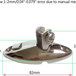 Alternative view of 316 Stainless Steel Bimini Top Quick Release Deck Hinge
