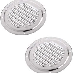 Round Louvered Vent 102mm Stainless Steel Marine