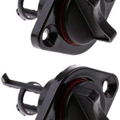Black nylon marine drain plug 25mm with captive screw