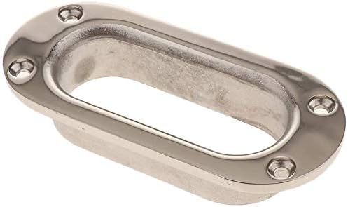 Stainless steel hawse pipe fairlead 136 x 61mm 1 Stainless steel hawse pipe fairlead 136 x 61mm
