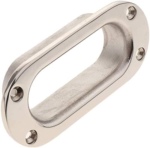 Stainless steel hawse pipe fairlead 136 x 61mm 2 Stainless steel hawse pipe fairlead 136 x 61mm - Image 2