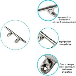 Alternative view of Boat Dock Cleat 8" Marine Grade 316 Stainless Steel