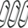 Fishing Power Speed Clips 50-Pack Stainless Steel 25LB