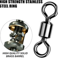 Fishing barrel swivels 31LB test #10, 50-pack 9 V1259 DP01 A 1443 202603310020 02