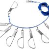Fish stringer 16ft with 8 stainless steel snaps and ground pillar