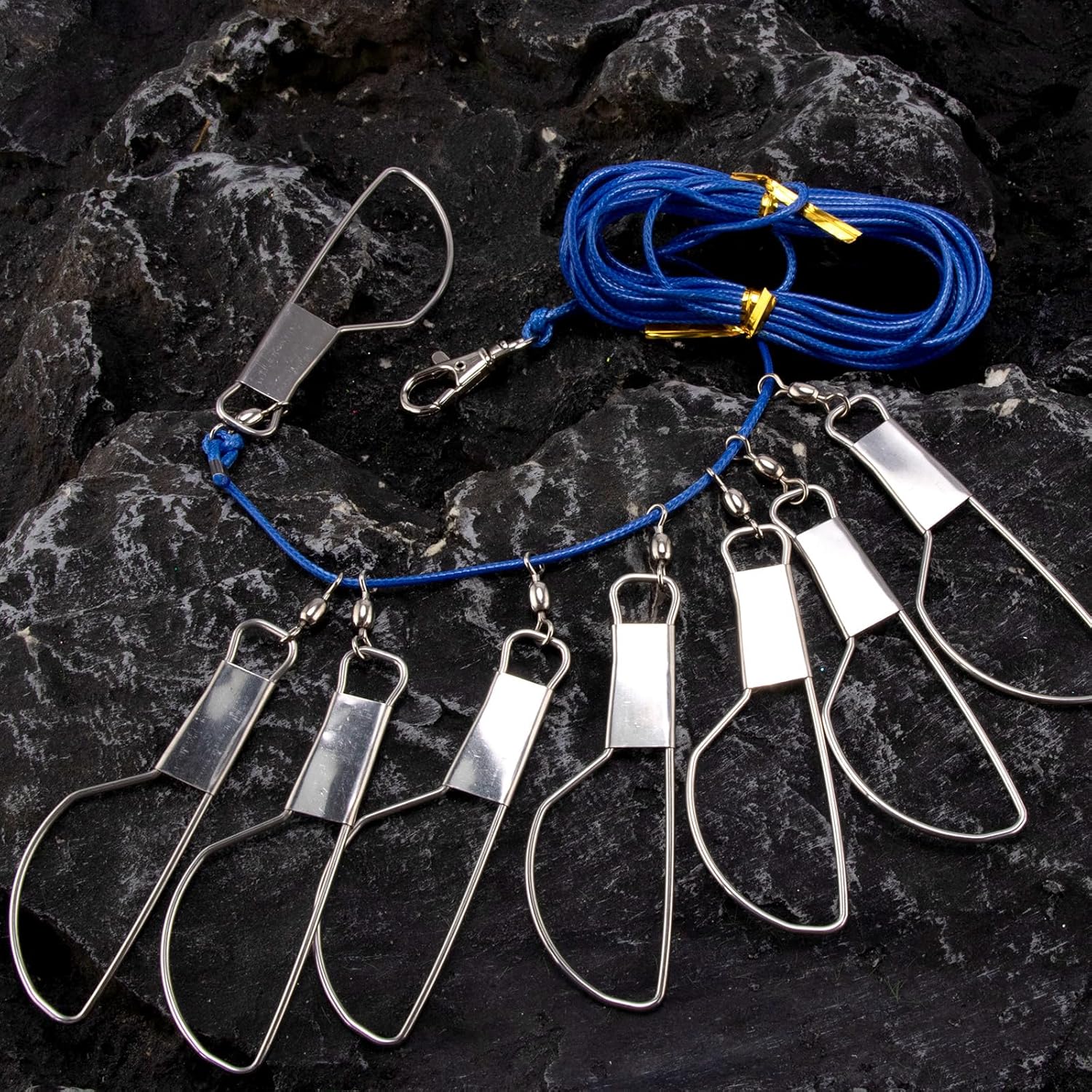 Fish stringer 16ft with 8 stainless steel snaps and ground pillar 6 Fish stringer 16ft with 8 stainless steel snaps and ground pillar - Image 6