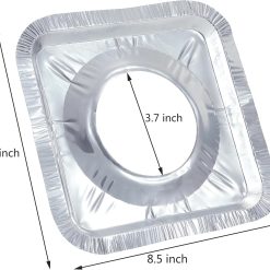 Alternative view of Gas burner liners 50 pack 8.5" aluminium foil stove covers
