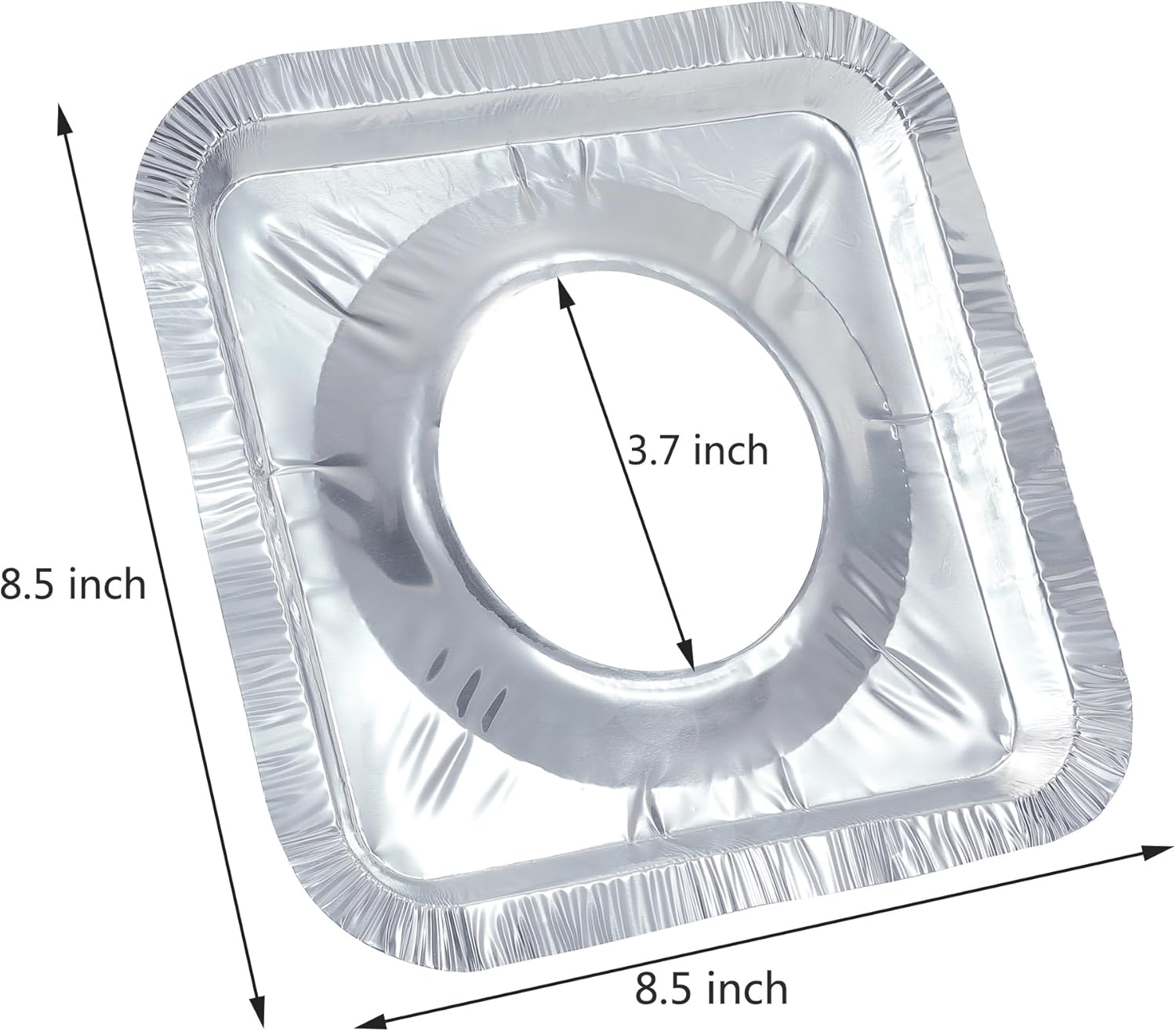 Gas burner liners 50 pack 8.5" aluminium foil stove covers 2 Gas burner liners 50 pack 8.5" aluminium foil stove covers - Image 2