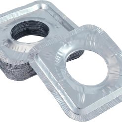 Gas burner liners 50 pack 8.5" aluminium foil stove covers 10 V1259 DP01 A 1514 202603310615 02