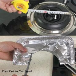 Gas burner liners 50 pack 8.5" aluminium foil stove covers 13 V1259 DP01 A 1514 202603310615 05