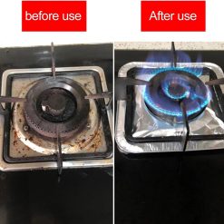 Gas burner liners 50 pack 8.5" aluminium foil stove covers 14 V1259 DP01 A 1514 202603310615 06