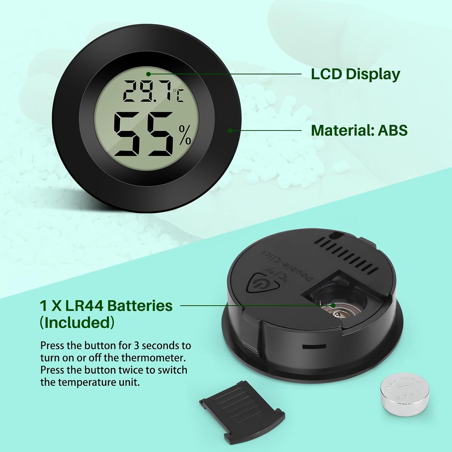 Digital Hygrometer Thermometer – 6 Pack 6 Digital Hygrometer Thermometer – 6 Pack - Image 6