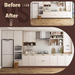 Vinyl Wall Base Moulding 4 inch x 20 feet Self-Adhesive Brown 11 V1259 DP01 A 2223 202604021810 04