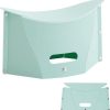 Folding camping stool, lightweight portable chair green