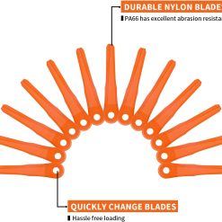 Pack of 24 Plastic Replacement Blades for Stihl Polycut 6-2, 28-2, 48-2,6-3, 7-3, 27-3, 47-3, Replace 4002 007 1000 9 V1259 DP01 A 2641 202604030210 02