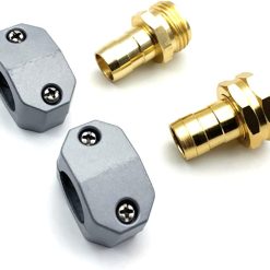 Alternative view of 4 Pack Heavy Duty Garden Hose Repair Fittings, Aluminum Mender Female Male Hose Repair Coupler Connector with Clamp, Fits All 3/4 Inch or 5/8 Inch Garden Hose