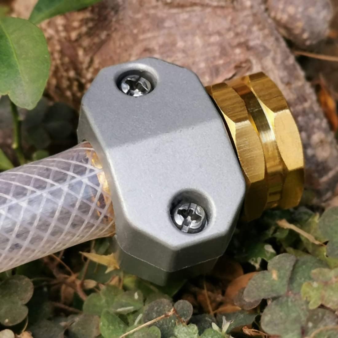 4 Pack Heavy Duty Garden Hose Repair Fittings, Aluminum Mender Female Male Hose Repair Coupler Connector with Clamp, Fits All 3/4 Inch or 5/8 Inch Garden Hose 3 4 Pack Heavy Duty Garden Hose Repair Fittings, Aluminum Mender Female Male Hose Repair Coupler Connector with Clamp, Fits All 3/4 Inch or 5/8 Inch Garden Hose - Image 3