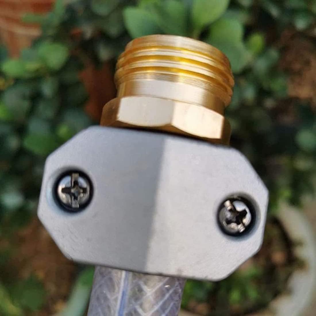 4 Pack Heavy Duty Garden Hose Repair Fittings, Aluminum Mender Female Male Hose Repair Coupler Connector with Clamp, Fits All 3/4 Inch or 5/8 Inch Garden Hose 4 4 Pack Heavy Duty Garden Hose Repair Fittings, Aluminum Mender Female Male Hose Repair Coupler Connector with Clamp, Fits All 3/4 Inch or 5/8 Inch Garden Hose - Image 4