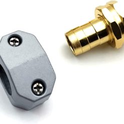 4 Pack Heavy Duty Garden Hose Repair Fittings, Aluminum Mender Female Male Hose Repair Coupler Connector with Clamp, Fits All 3/4 Inch or 5/8 Inch Garden Hose 12 V1259 DP01 A 2827 202604030105 04 1