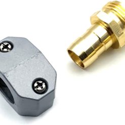 4 Pack Heavy Duty Garden Hose Repair Fittings, Aluminum Mender Female Male Hose Repair Coupler Connector with Clamp, Fits All 3/4 Inch or 5/8 Inch Garden Hose 14 V1259 DP01 A 2827 202604030105 06 1