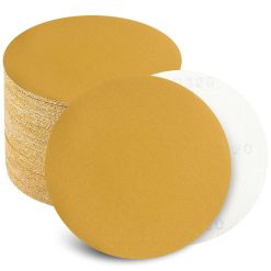 6 Inch Sanding Discs Hook and Loop No Hole, 320 Grit Sandpaper, Da Sandpaper for Automotive and Woodworking, 100 Pack