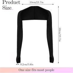 Alternative view of 2Pcs Cooling Shawl Arm Sleeves for Women & Men,UV Sun Protection & Breathable Arm Sleeves,UPF Cooling Sleeves for Sports,