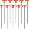 Heavy Duty Tent Pegs 10 Pack 200mm Metal Stakes
