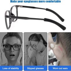 4 Pairs Soft Cotton Glasses Ear Grips – Anti-Slip, Pain Relief Ear Cushions for All-Day Wear | Universal Fit for Reading/Sunglasses/Sport, Lightweight & Washable 8 V1259 DP01 A 3509 202604030810 02