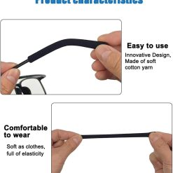 4 Pairs Soft Cotton Glasses Ear Grips – Anti-Slip, Pain Relief Ear Cushions for All-Day Wear | Universal Fit for Reading/Sunglasses/Sport, Lightweight & Washable 9 V1259 DP01 A 3509 202604030810 03
