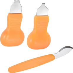 3pcs Watch Back Case Remover Tool Kit ，2 in 1 Watch Back Case Cover Opener Knife & Watch Battery Change Remover Replacement for Watchmakers Repair Tool Fix Tool Set. (Orange color)