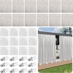 Outdoor Curtain Weight Bags 12 Pack with Clips