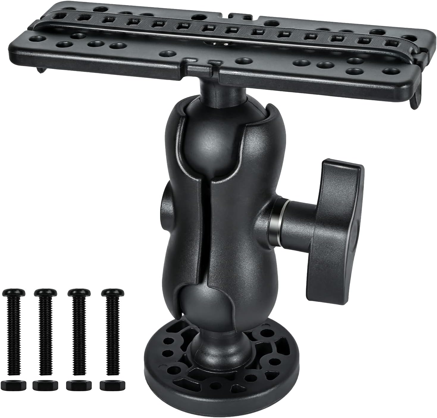 Fish Finder Mount Base with 360° Rotation Ball Bracket 1 Fish Finder Mount Base with 360° Rotation Ball Bracket