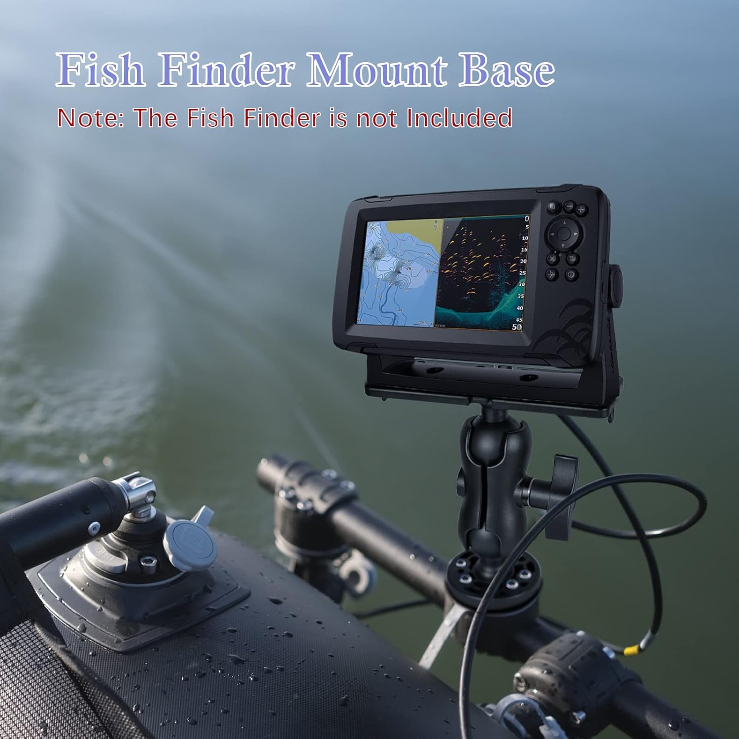 Fish Finder Mount Base with 360° Rotation Ball Bracket 2 Fish Finder Mount Base with 360° Rotation Ball Bracket - Image 2
