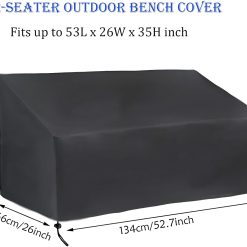 Alternative view of Patio Sofa Cover,Waterproof Patio Furniture Cover,Sofa Cover,Outdoor Sofa Cover,UV Proof,Fast Fading,Durable And Waterproof Patio Furniture Cover,For 2-Seater Outdoor Sofa