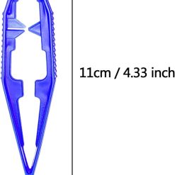 Alternative view of 60 Pcs DisposableTweezers，Practical Craft Tweezers Plastic Forceps Crafting Tool for Kids Home School, for Home, School and Lab (Blue)