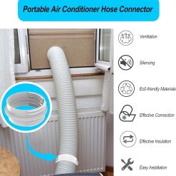 Alternative view of Portable Air Conditioner Exhaust Hose Connector, Both 5.1"/5.9" Exhasut Vent Hoses with Clockwise & Counter Clockwise, Universal Mobile AC Unit Vent Hose Coupler Coupling Extension