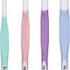 Large Sizes Crochet Hooks 4 pcs Long Crochet Needles  8mm 10mm 12mm 15mm Rubber Handle Crochet Hook Set DIY Yarn Weaving Tools for Knitting Blankets, Shawl and Carpet