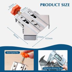2pcs Stainless Steel Right Angle Clamp, 90 Degree Right Angle Clamp for Woodworking, Photo Framing 9 V1259 DP01 A 4126 202604030951 02