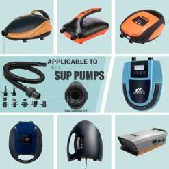Alternative view of SUP pump adapter hose kit with 7 air valve nozzles