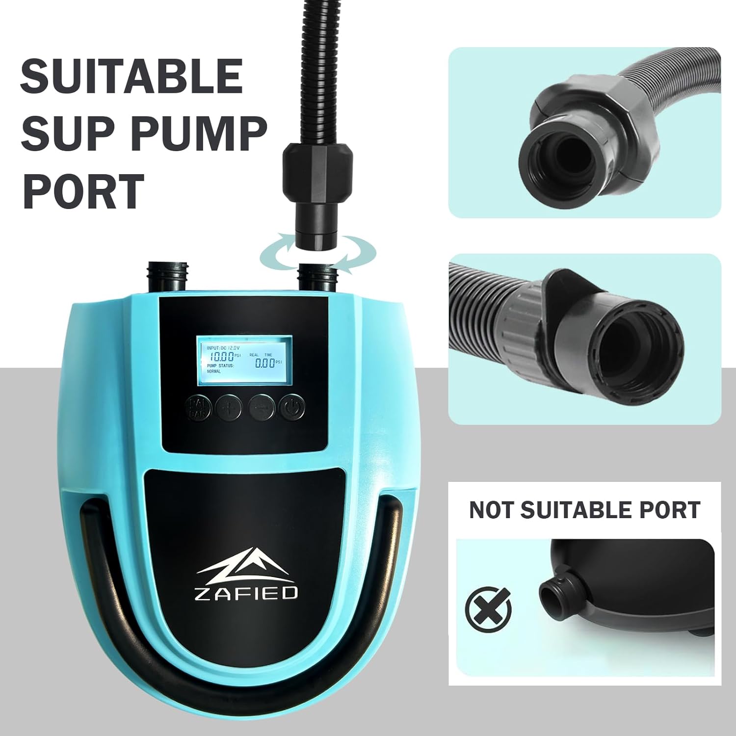 SUP pump adapter hose kit with 7 air valve nozzles 4 SUP pump adapter hose kit with 7 air valve nozzles - Image 4