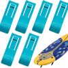 Paddle board fin clips - 6 pack