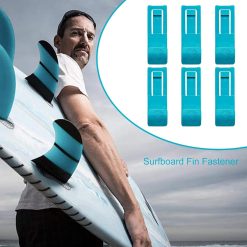 Alternative view of Paddle board fin clips - 6 pack