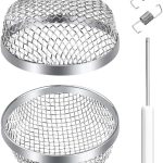 RV furnace vent insect screen 2 pack with installation tool