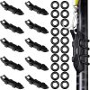 Magnetic hook keeper for fishing rods, 10 pack