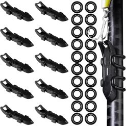 Magnetic hook keeper for fishing rods, 10 pack
