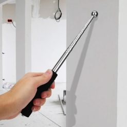 Alternative view of Self Defence Stick Retractable, Adjustable 115cm Thickened Telescopic Rod, Hollowing Drum Detection Hammer, Professional Telescopic Rod Hammer for House Decoration Inspection (Blue)