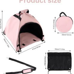 Alternative view of Laptop Tent, Sun Shade Waterproof Fabric Protective Hood for Computer Working Outside Accessories Part Glare Shield & Heat Reflective Awning Convertible Tote Outdoor (Pink) As Shown in the Picture -